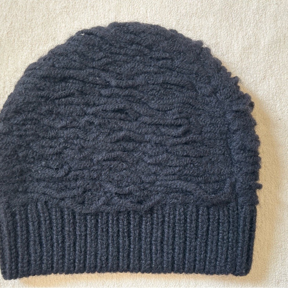 Dries Van Noten Black Wool Beanie